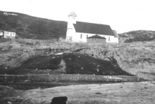 142: Red Island church and school. The priest's bungalow is at the side of the church.  [courtesy of Mollie McCarthy]